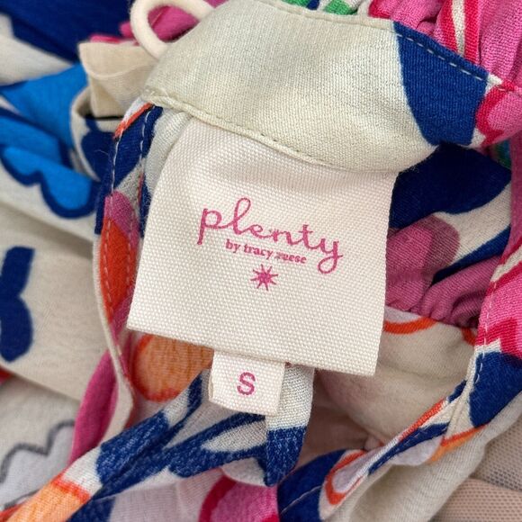 Tracy Reese Plenty Romper Womens Small Floral Preppy Spring Resort Cruise Tie - Picture 3 of 16